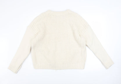 Womens UK Size L Primark Ivory Pullover Jumper