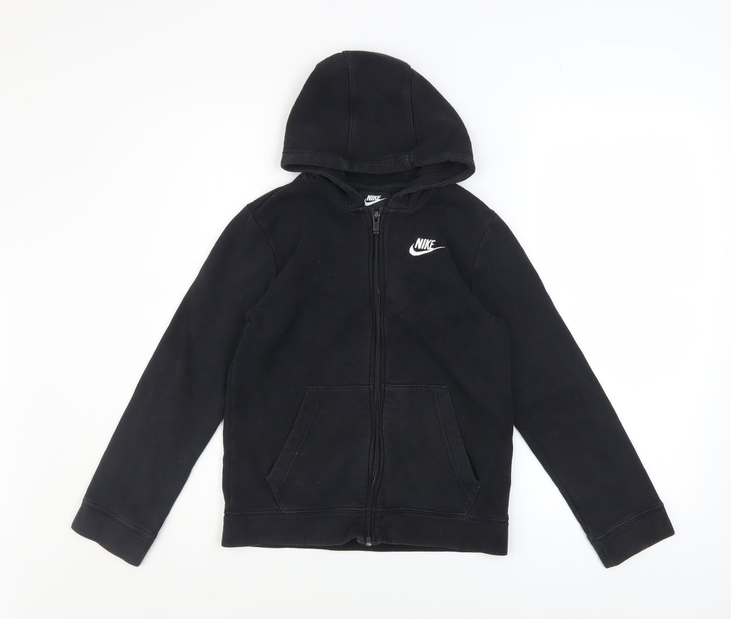 Boys UK Size 10-11 Years Nike Black Full Zip Hoodie