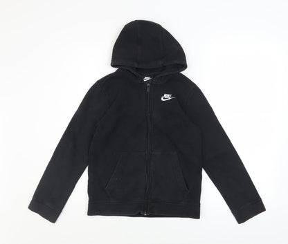 Boys UK Size 10-11 Years Nike Black Full Zip Hoodie