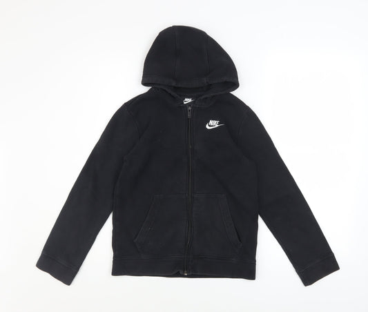 Boys UK Size 10-11 Years Nike Black Full Zip Hoodie