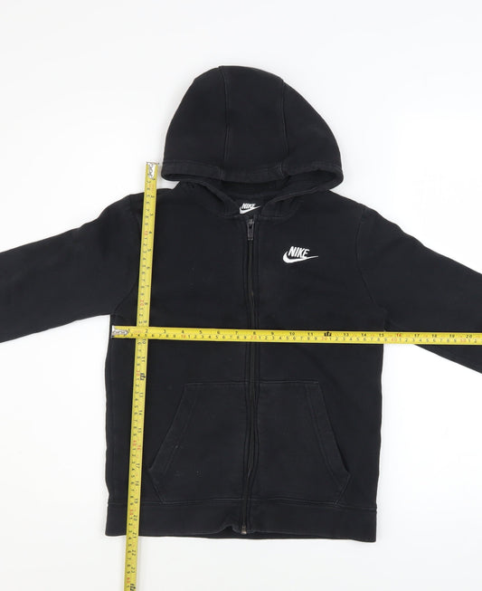 Boys UK Size 10-11 Years Nike Black Full Zip Hoodie