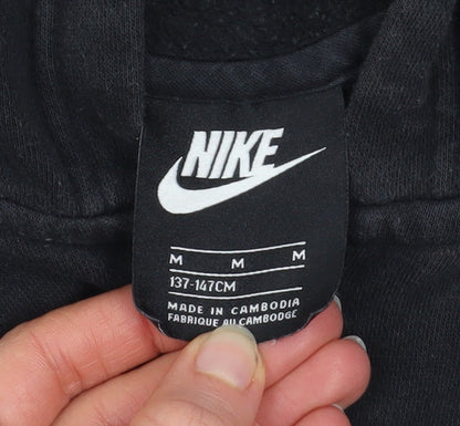 Boys UK Size 10-11 Years Nike Black Full Zip Hoodie
