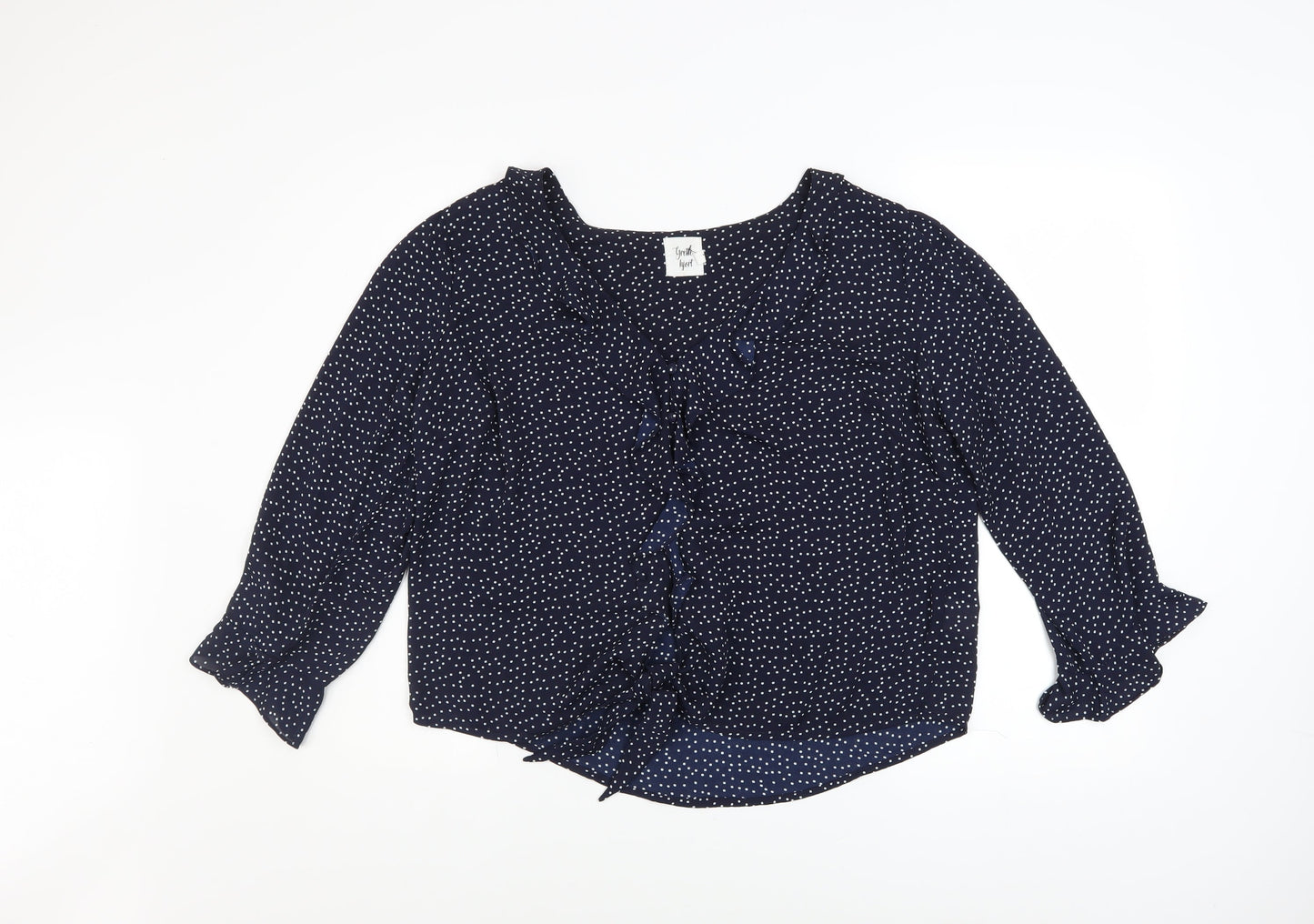 Womens UK Size 16 Grette Hjort Blue Basic Blouse