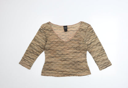 Womens UK Size M I.N.C International Concepts Beige Camisole Blouse