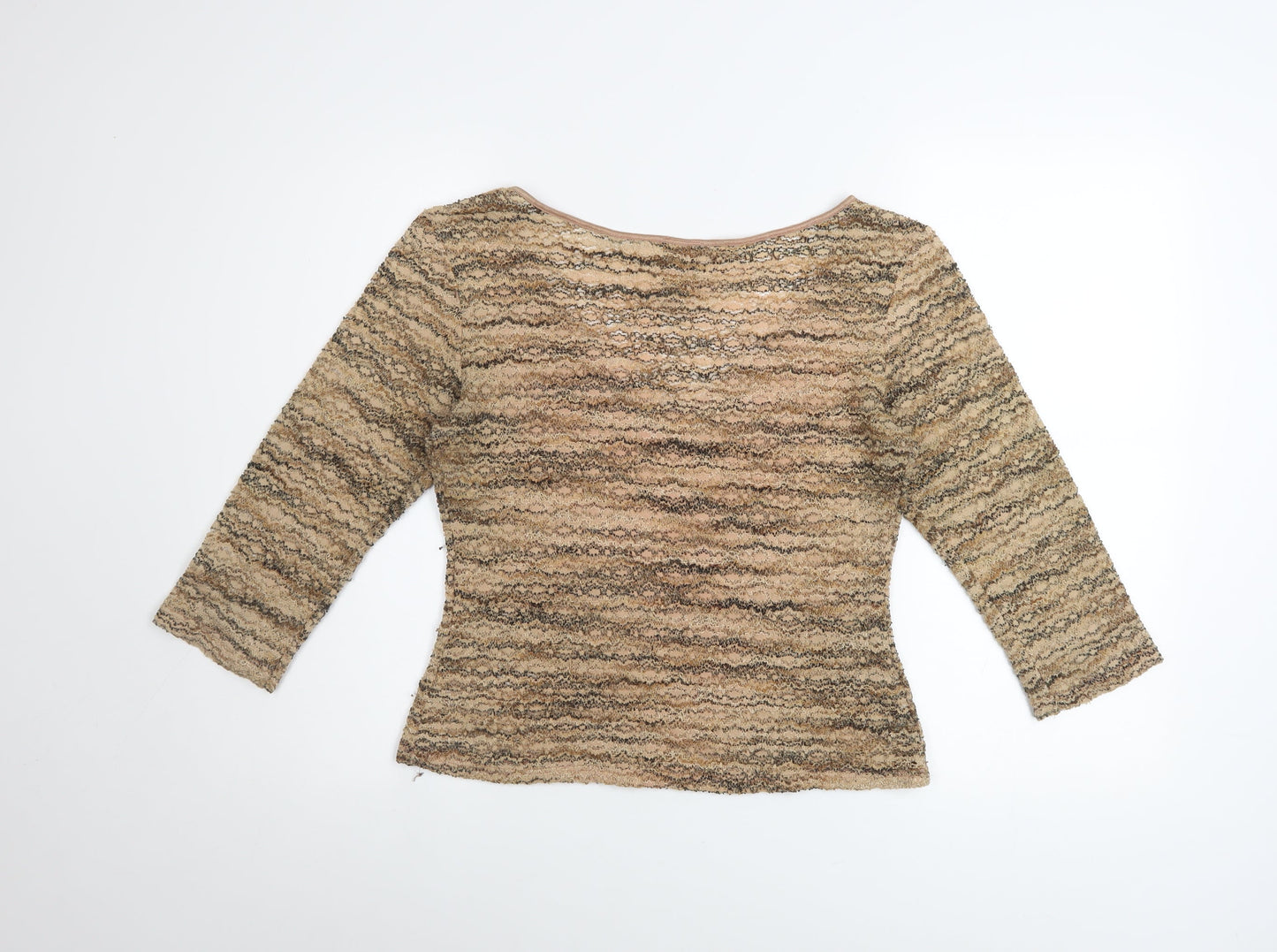 Womens UK Size M I.N.C International Concepts Beige Camisole Blouse