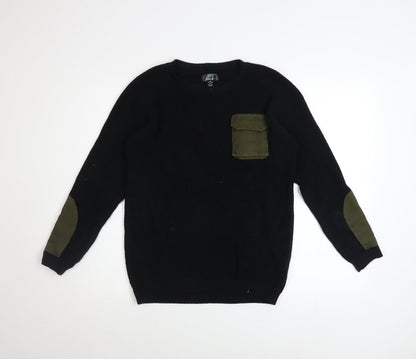 Boys UK Size 11-12 Years Firetrap Black Pullover Jumper