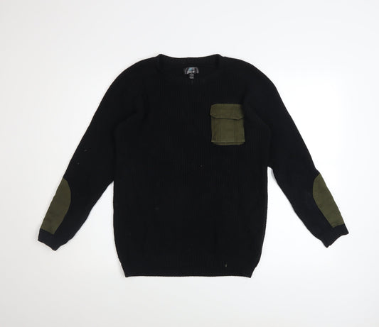 Boys UK Size 11-12 Years Firetrap Black Pullover Jumper