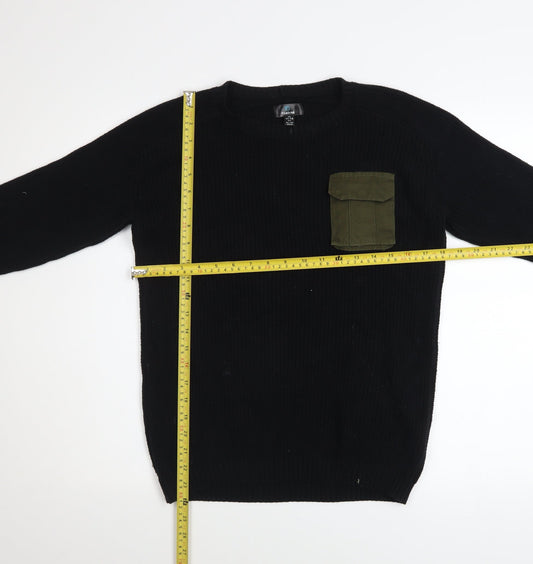 Boys UK Size 11-12 Years Firetrap Black Pullover Jumper