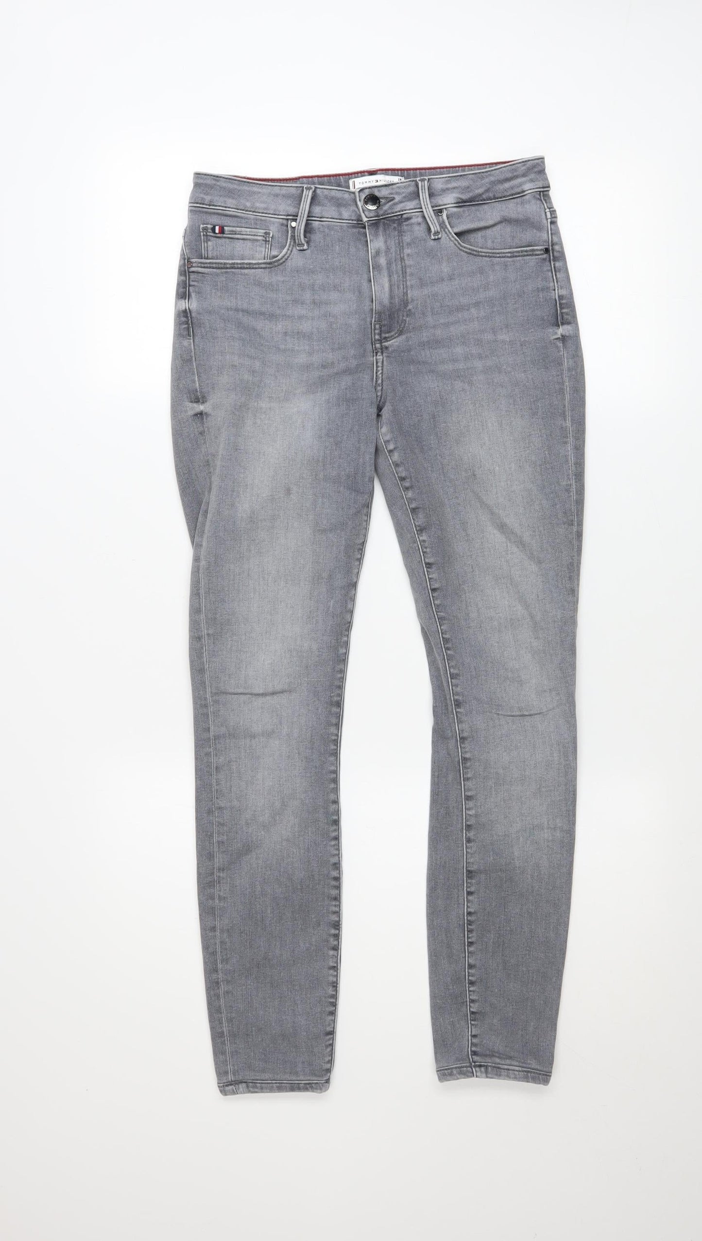 Mens UK Size M Tommy Hilfiger Slim Fit Skinny Grey Jeans