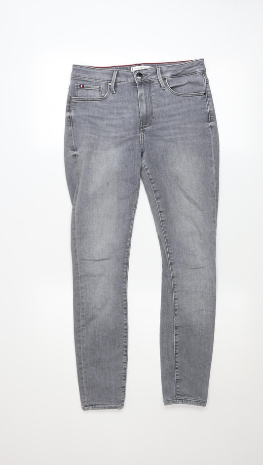 Mens UK Size M Tommy Hilfiger Slim Fit Skinny Grey Jeans