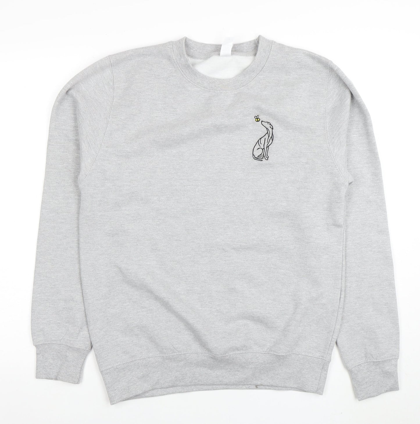Womens UK Size S Just Hoods Grey Pullover Sweatshirt