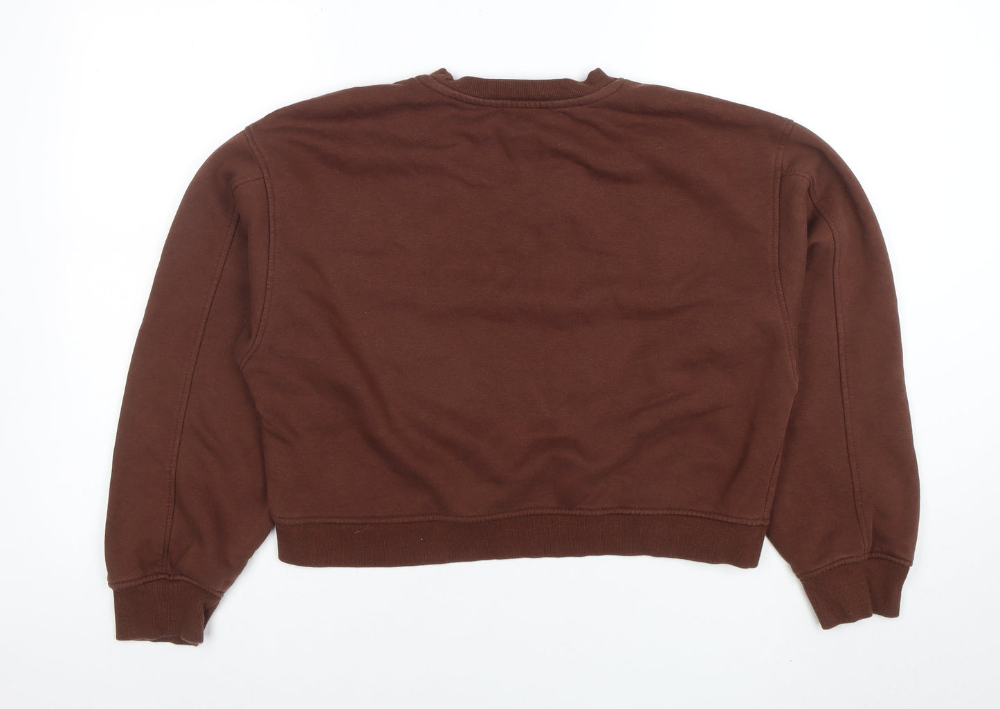 Womens UK Size L Zara Brown Pullover Sweatshirt