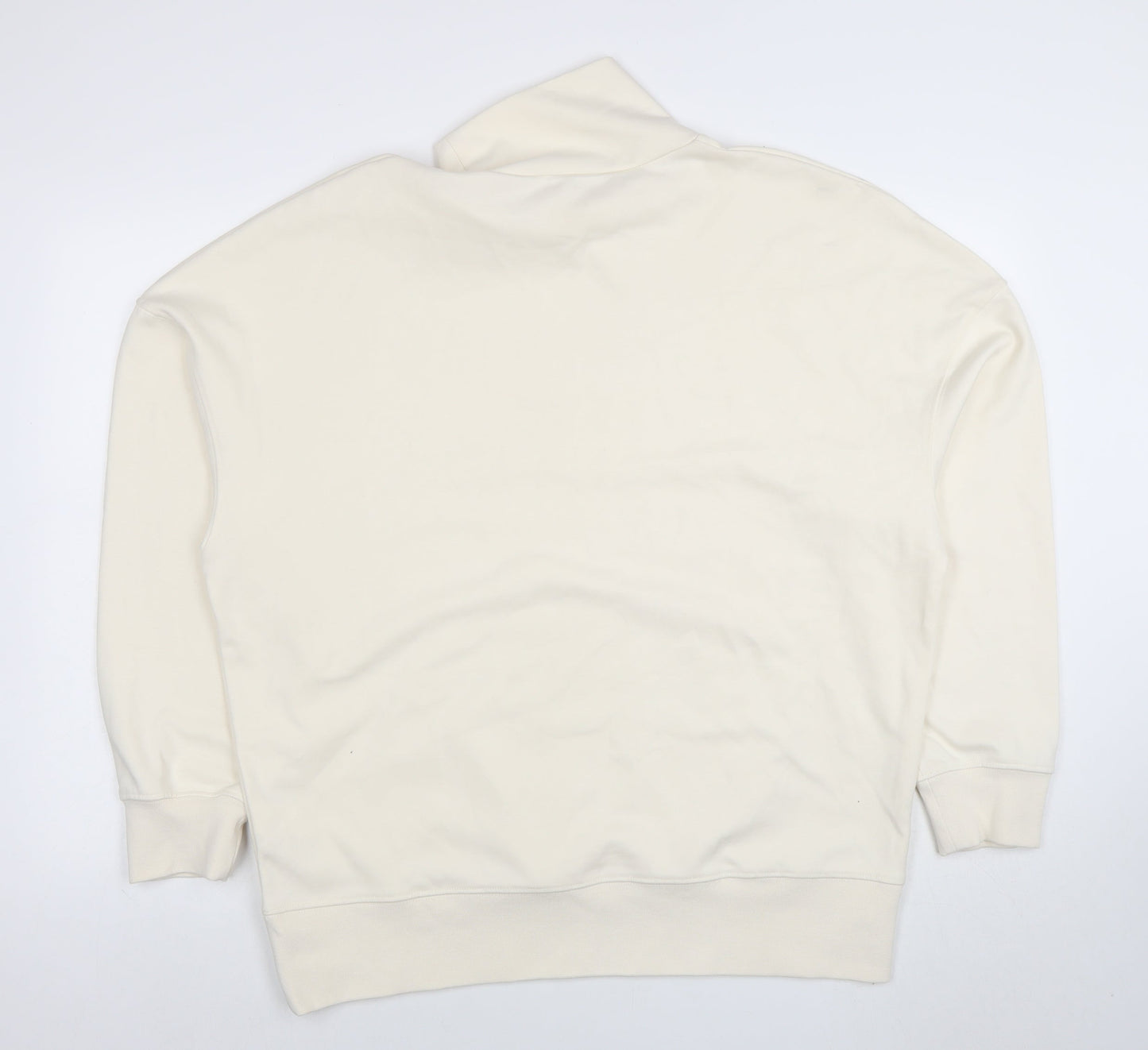 Womens UK Size M Zara Beige Pullover Sweatshirt