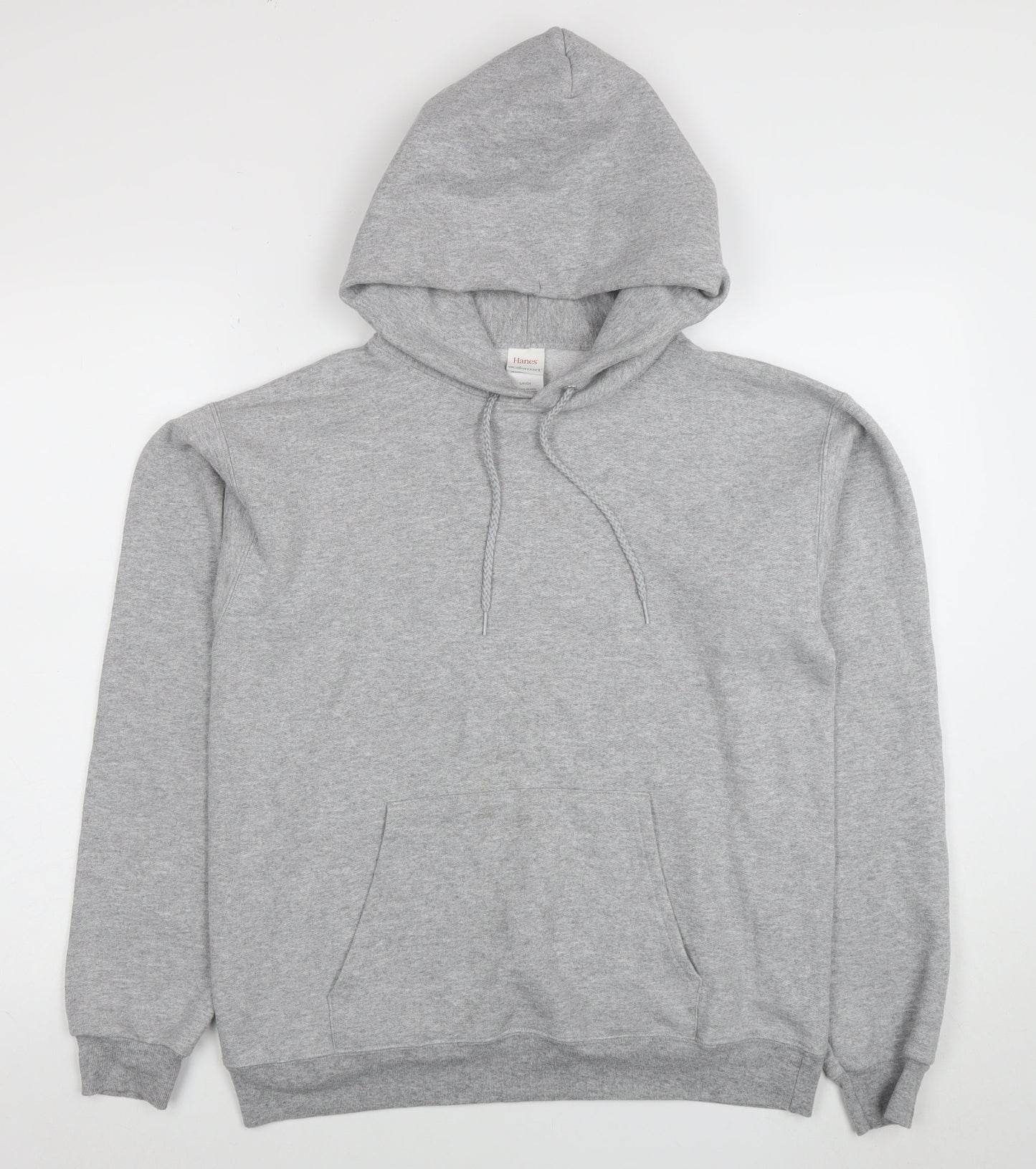 Mens UK Size S Hanes Grey Pullover Hoodie