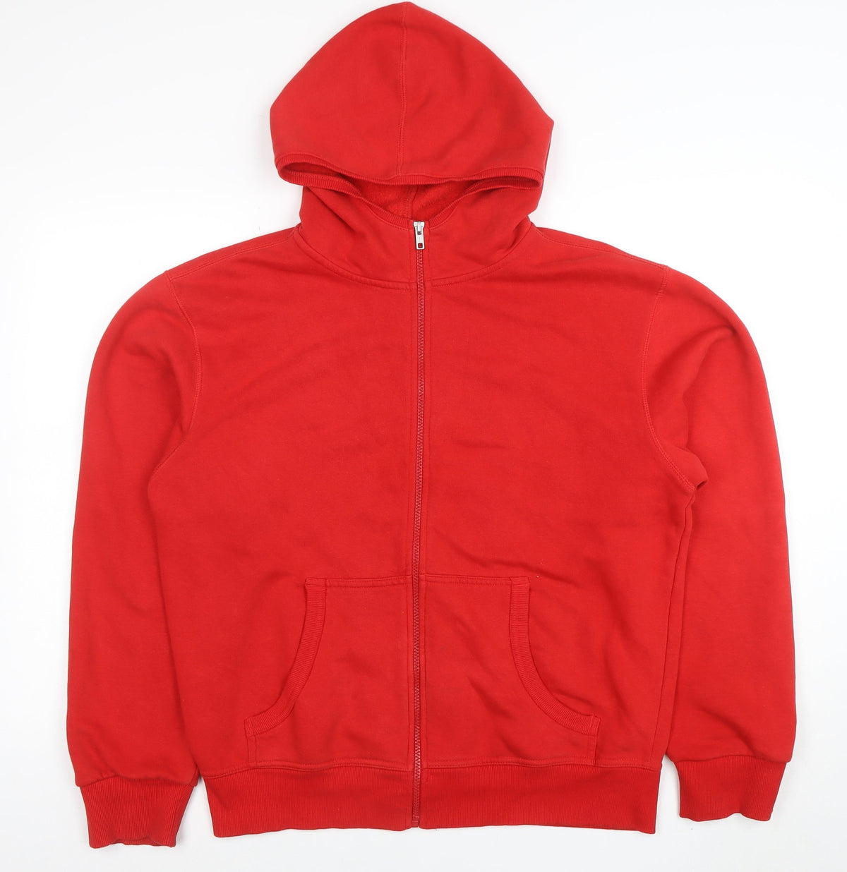 Womens UK Size M B&C Collection Red Full Zip Hoodie