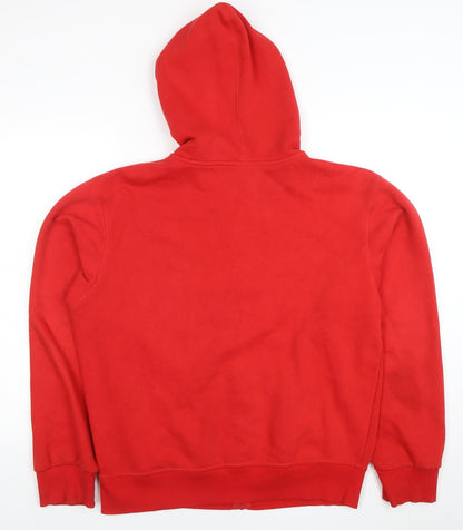 Womens UK Size M B&C Collection Red Full Zip Hoodie