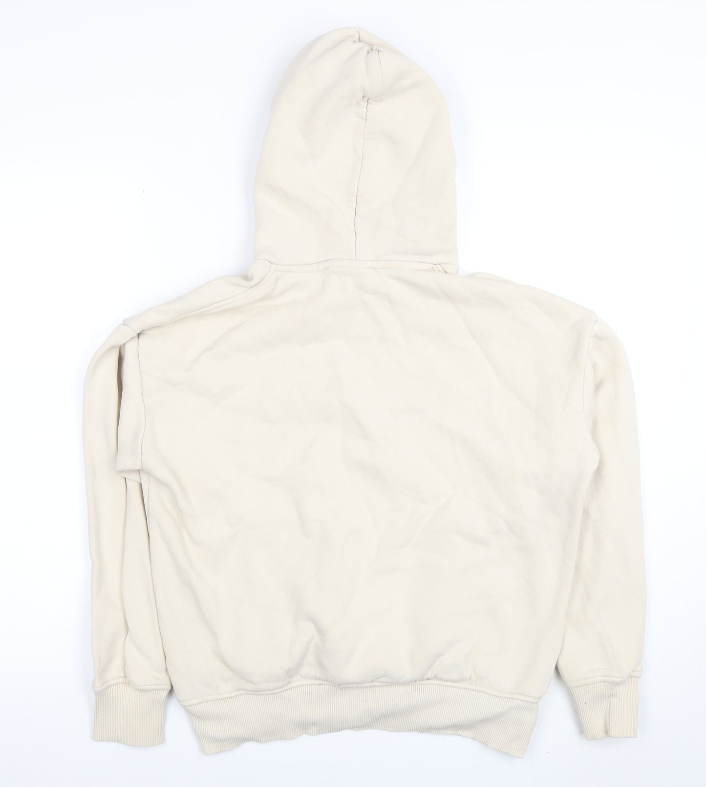 Womens UK Size M Zara Beige Pullover Hoodie