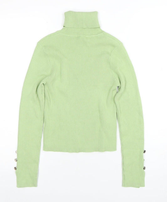 Womens UK Size 10 SheIn Green Basic T-Shirt