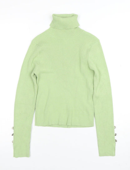 Womens UK Size 10 SheIn Green Basic T-Shirt