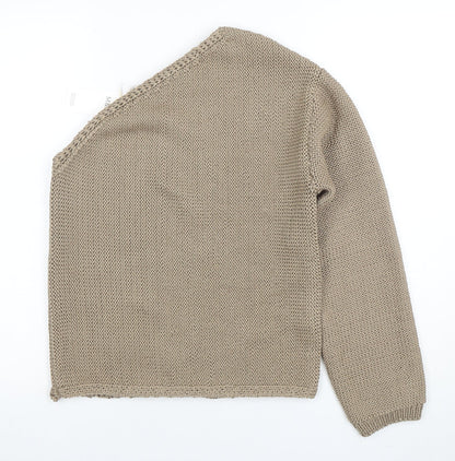 Marks and Spencer Women’s Beige Chunky Knit Pullover Jumper Size S