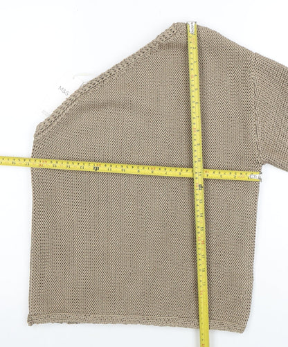Marks and Spencer Women’s Beige Chunky Knit Pullover Jumper Size S