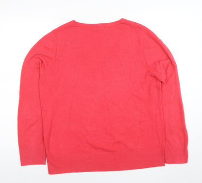 Womens UK Size 18 NEXT Pink Pullover Jumper