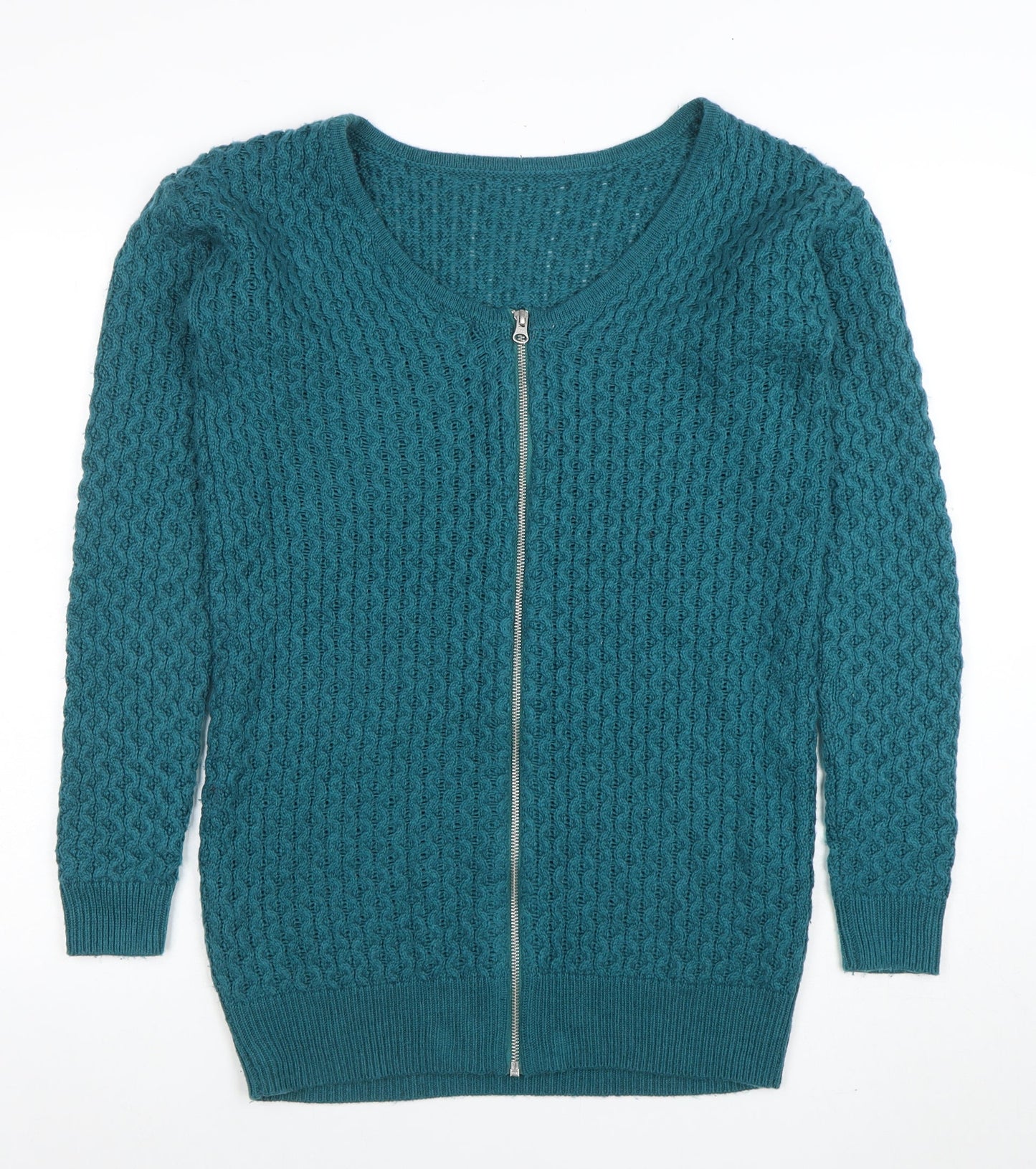 Womens UK Size 10 ASOS Blue Full Zip Jumper