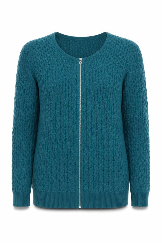 Womens UK Size 10 ASOS Blue Full Zip Jumper