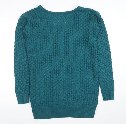 Womens UK Size 10 ASOS Blue Full Zip Jumper