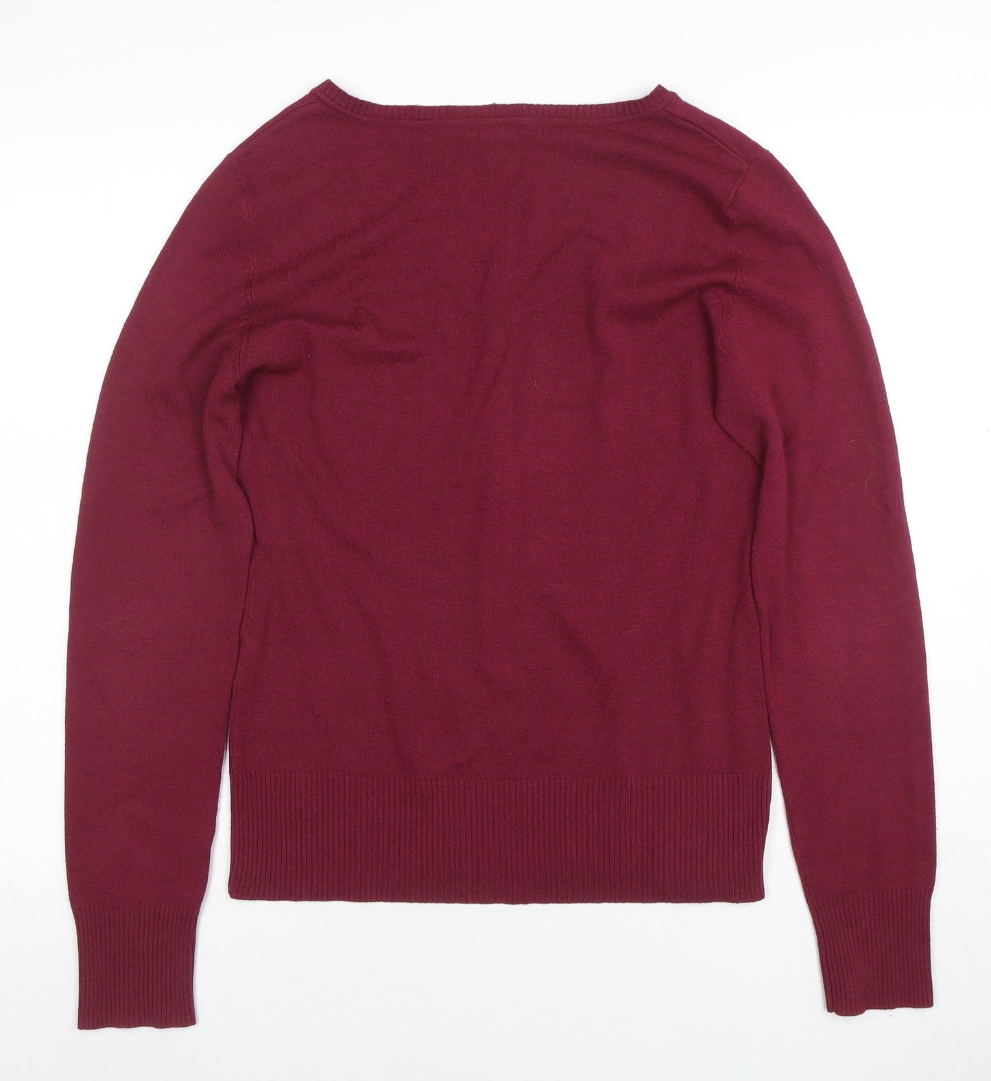 Womens UK Size L H&M Red Pullover Jumper