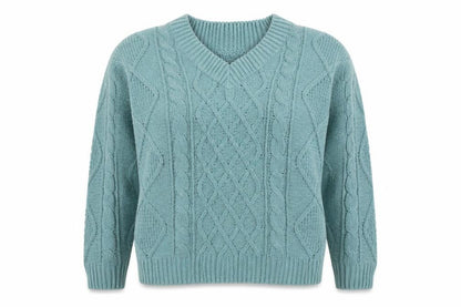 Womens UK Size L Primark Green Pullover Jumper