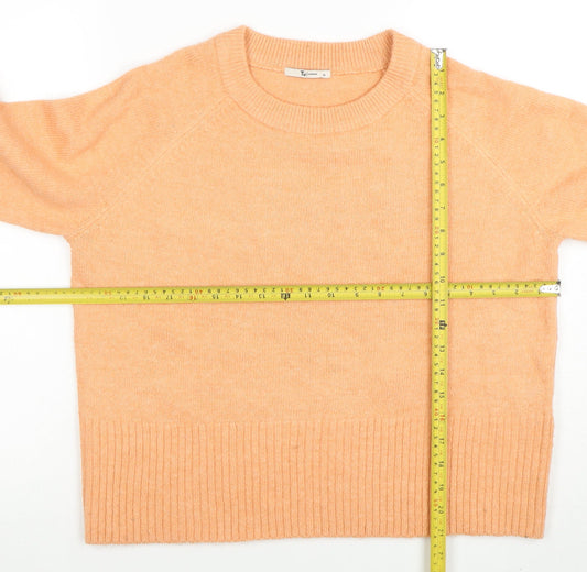 Tu Womens Beige Crew Neck Pullover Jumper Size 10
