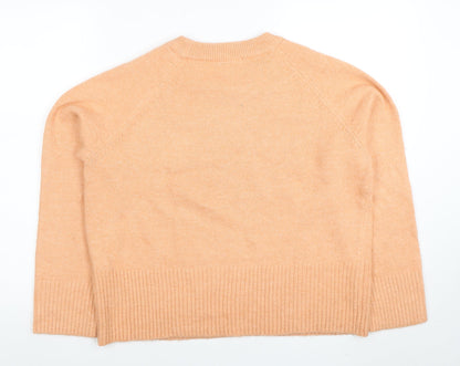 Tu Womens Beige Crew Neck Pullover Jumper Size 10