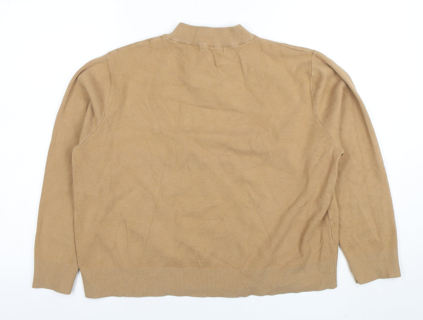 Womens UK Size L MNG Beige Pullover Jumper