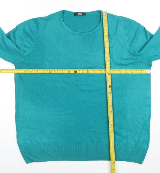 Womens UK Size 18 Marks and Spencer Green Pullover Jumper