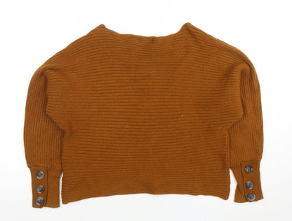 Womens UK Size L Only Brown Pullover Jumper