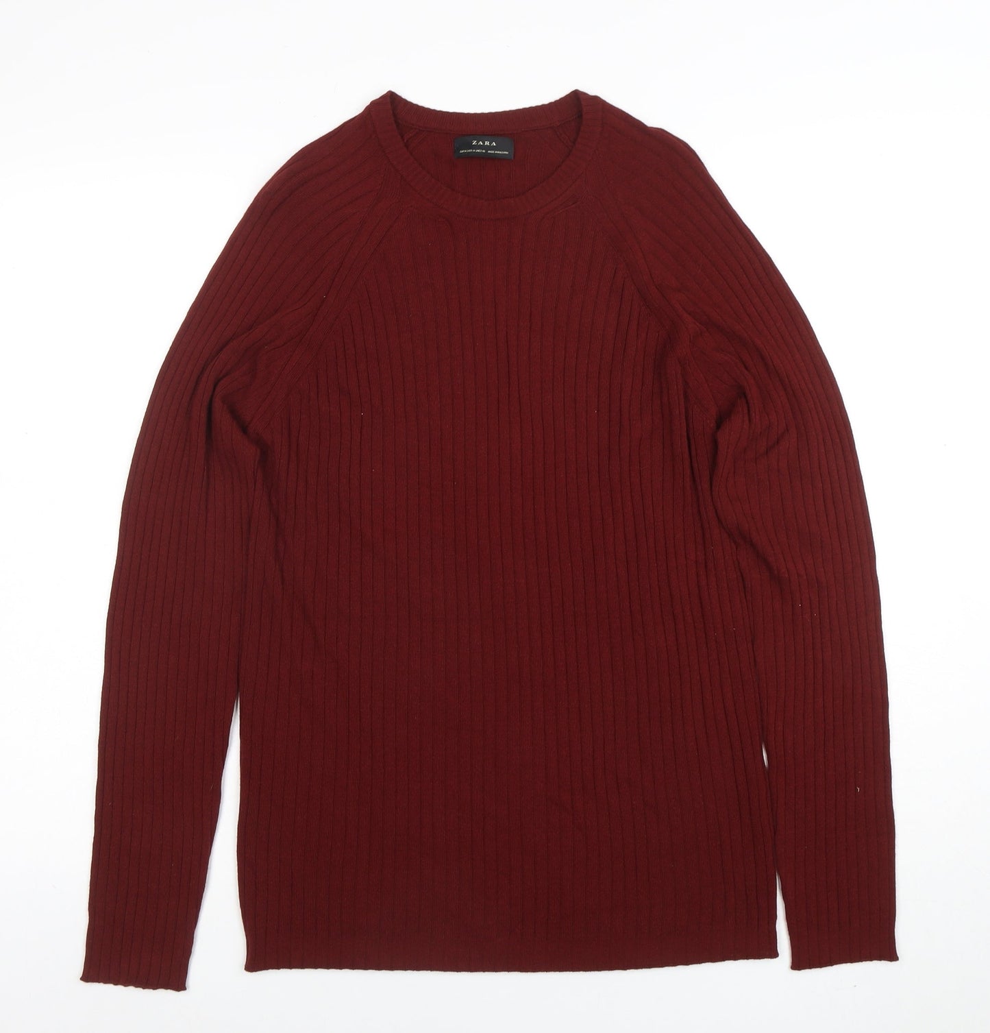 Womens UK Size M Zara Red Pullover Jumper