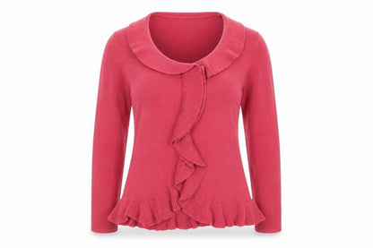 Womens UK Size 12 Classics Pink Cardigan Jumper