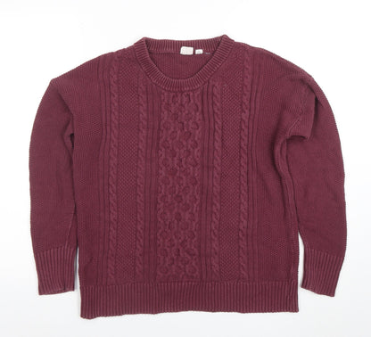 Womens UK Size M Gap Red Pullover Jumper