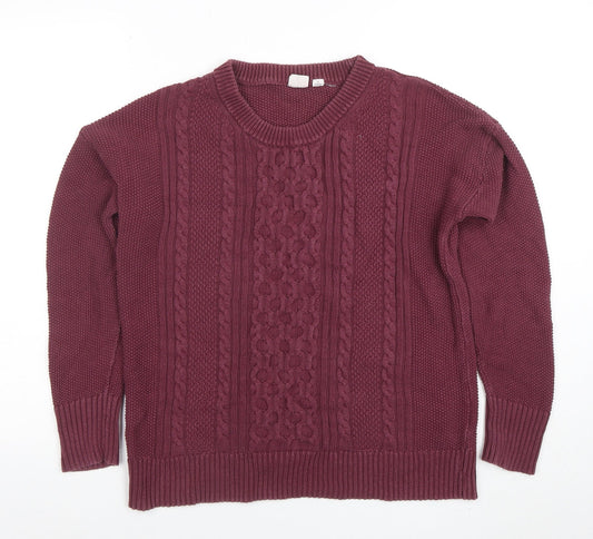 Womens UK Size M Gap Red Pullover Jumper