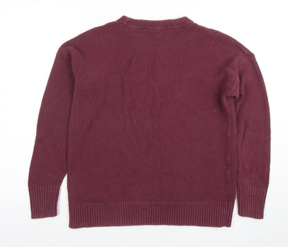 Womens UK Size M Gap Red Pullover Jumper