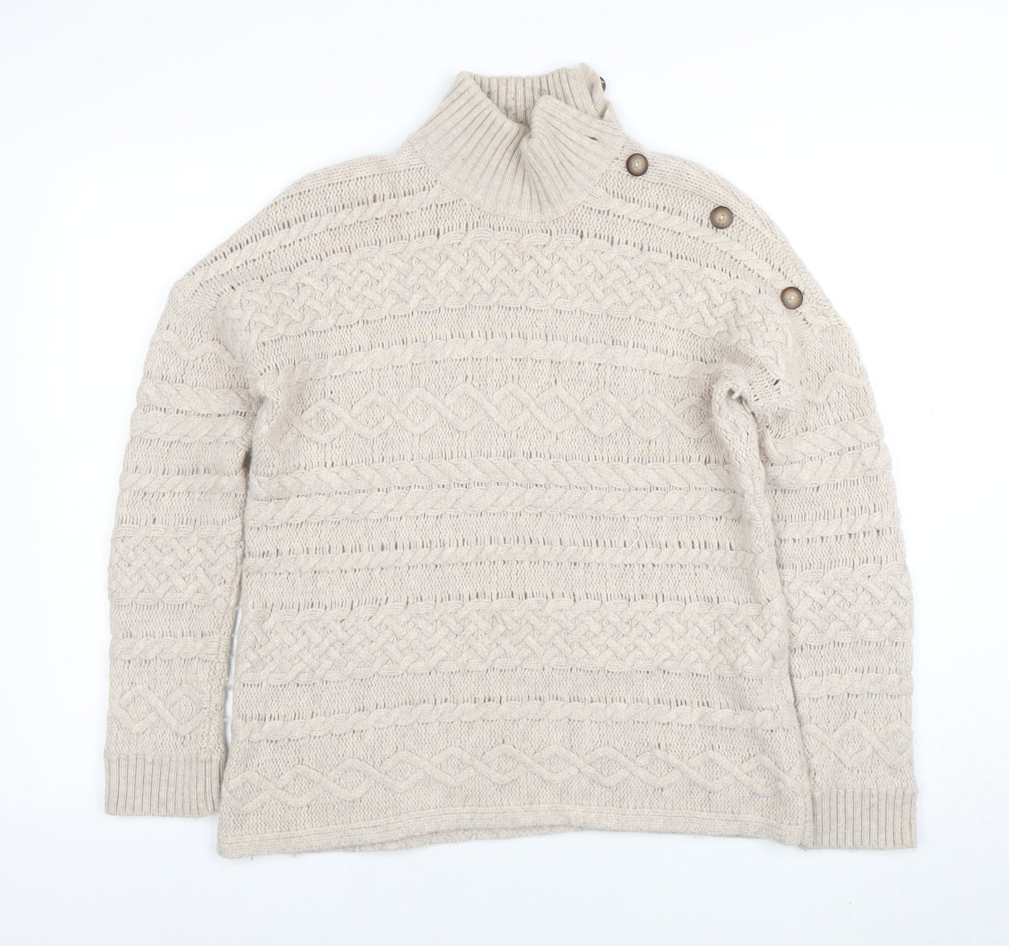 Womens UK Size L Cambridge Dry Goods Beige Pullover Jumper