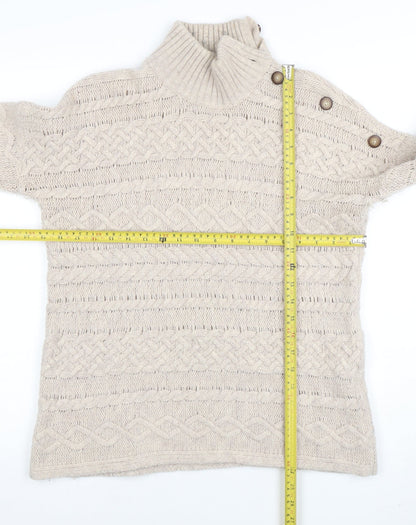 Womens UK Size L Cambridge Dry Goods Beige Pullover Jumper