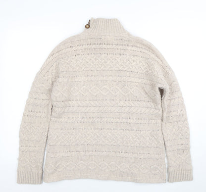 Womens UK Size L Cambridge Dry Goods Beige Pullover Jumper