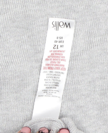 Womens UK Size 12 Wallis Grey Pullover Jumper