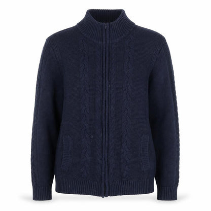 Womens UK Size M ISLE Essentials Blue Cardigan Jumper
