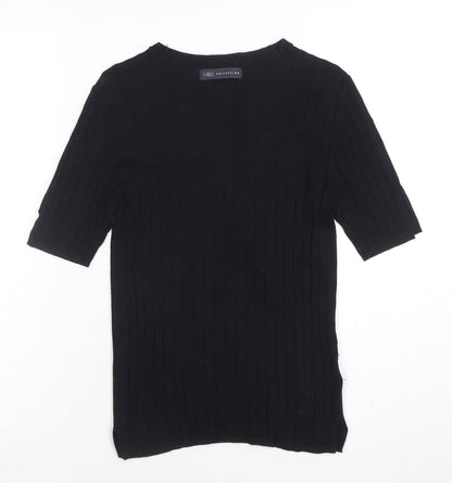 Womens UK Size 10 Marks and Spencer Black Basic T-Shirt