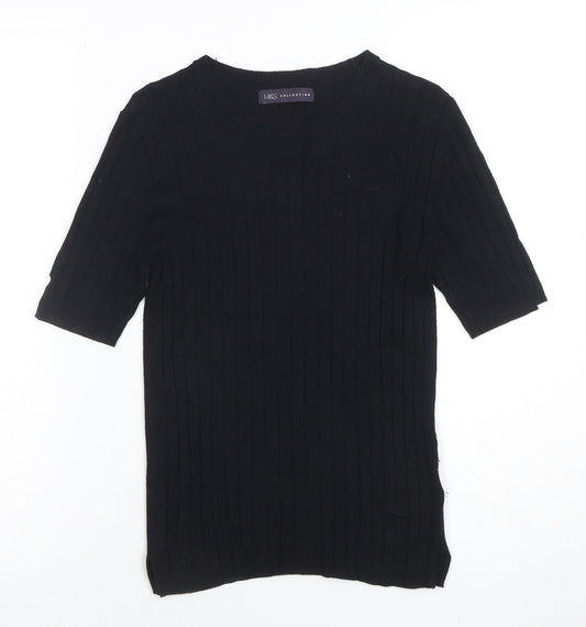 Womens UK Size 10 Marks and Spencer Black Basic T-Shirt