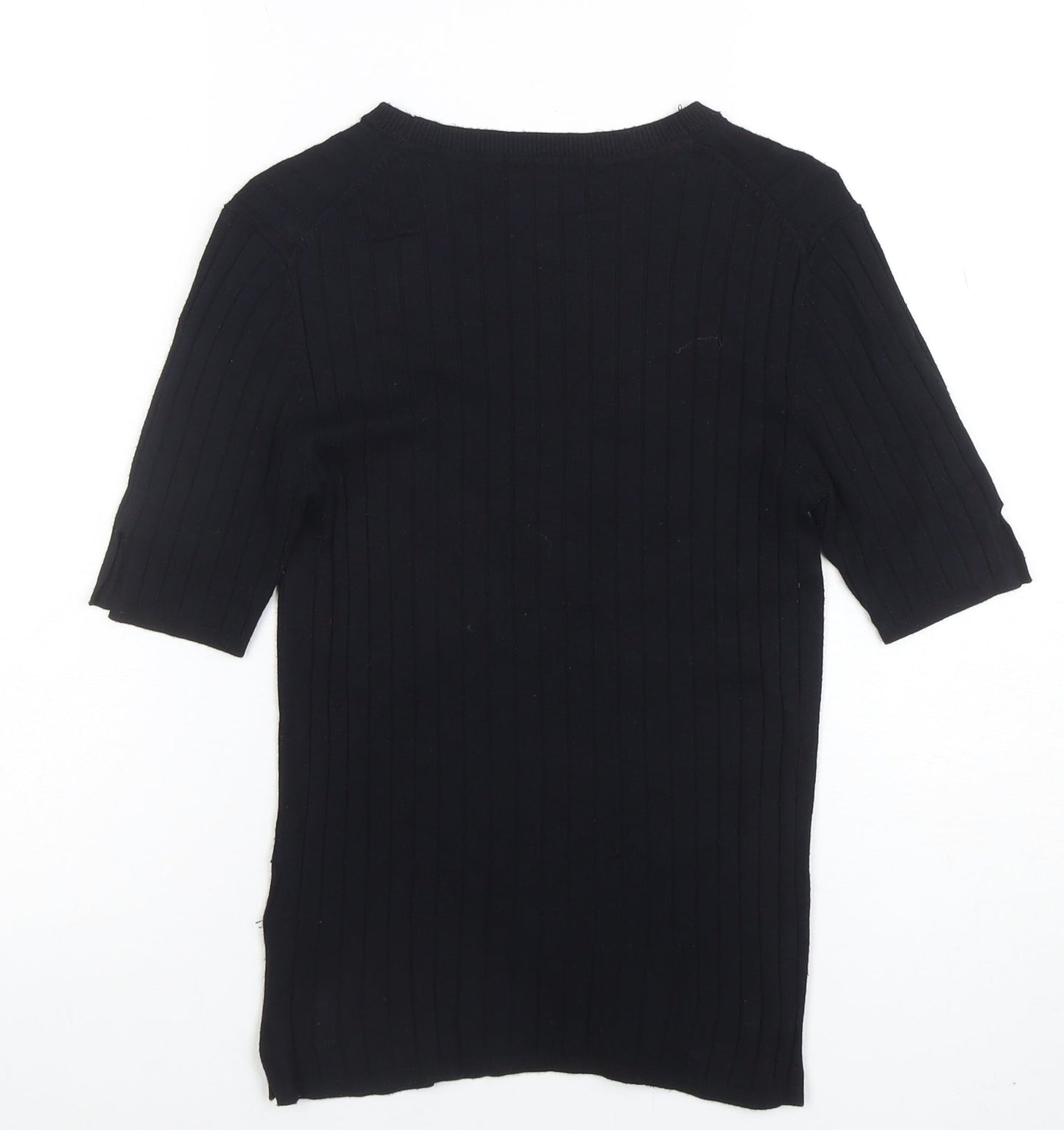 Womens UK Size 10 Marks and Spencer Black Basic T-Shirt