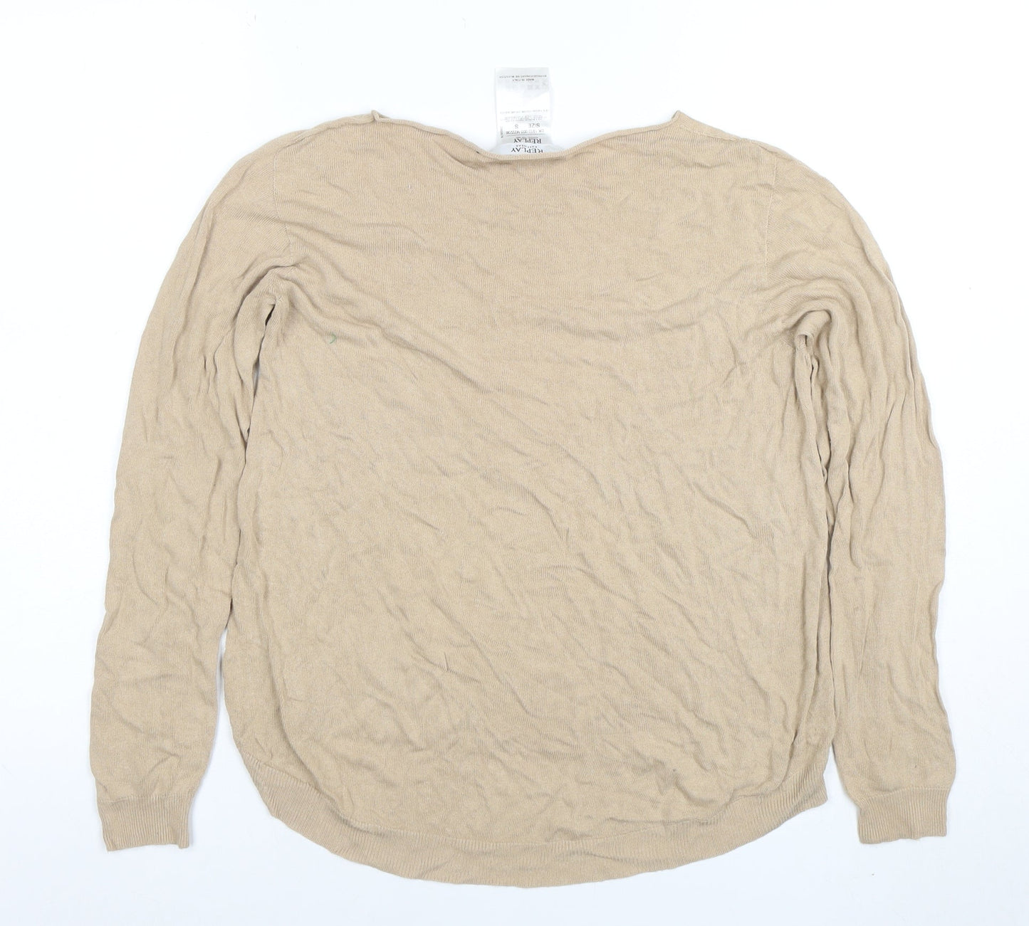 Womens UK Size S Replay Beige Pullover Jumper